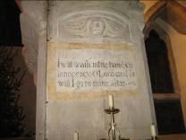 Bledlow Church: text in cartouche