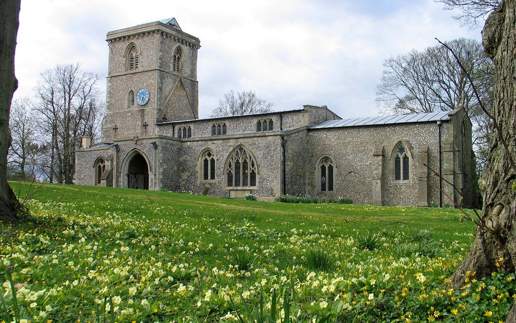 Bledlow Church in the spring